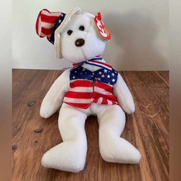 3 FOR $25: Authentic TY Beanie Babies Sam the Bear, 2003. NWT - Picture 2 of 3